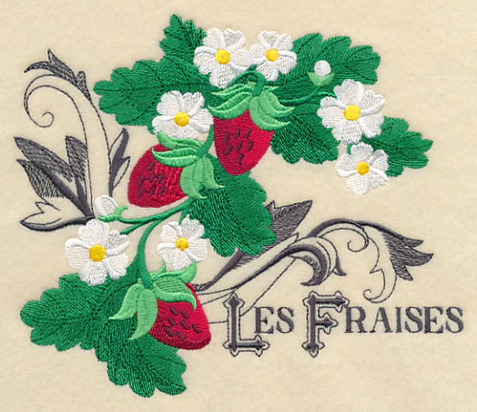 Strawberries and Baroque Flourish (French) - Image 2