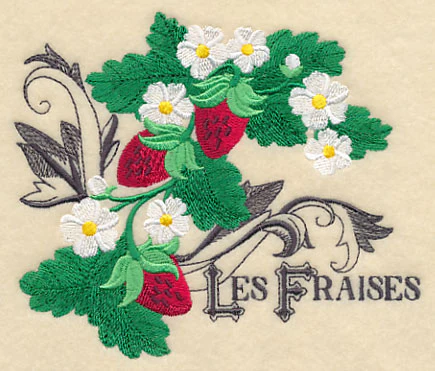 Strawberries and Baroque Flourish (French) - Image 3