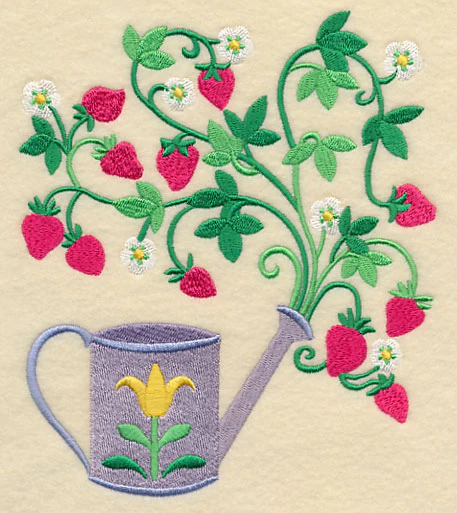 Strawberries and Watering Can - Image 2