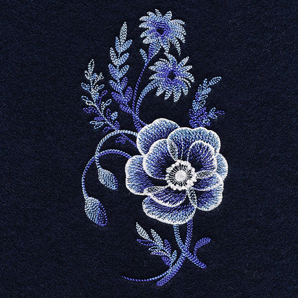 Stunning in Cyanotype Poppy Bouquet - Image 7