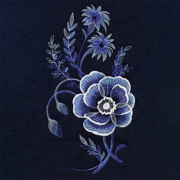 Stunning in Cyanotype Poppy Bouquet - Image 9