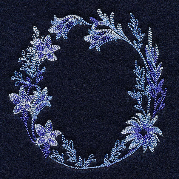 Stunning in Cyanotype Wreath - Image 4