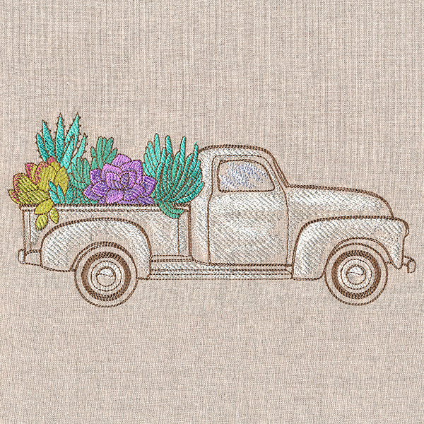 Succulent Retro Truck - Image 3