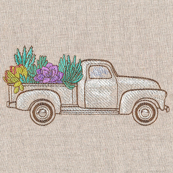 Succulent Retro Truck - Image 7
