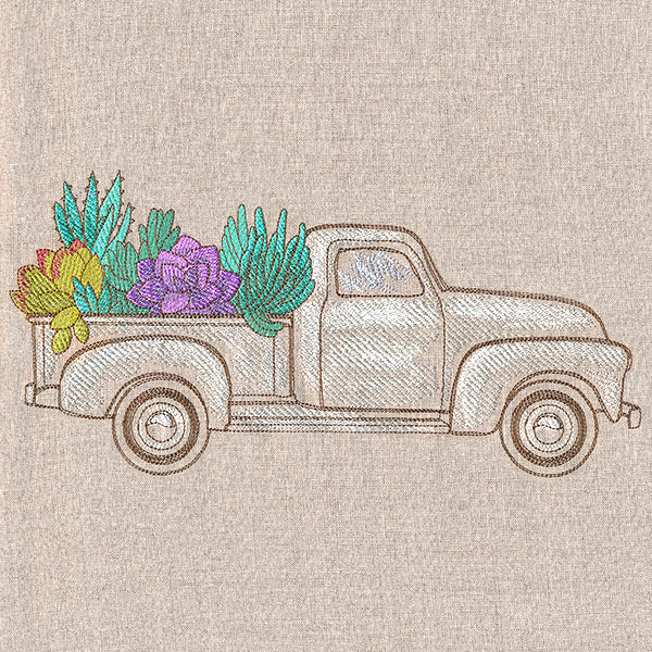 Succulent Retro Truck - Image 9