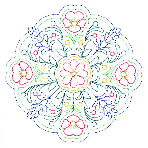 Summer Bouquet Medallion (Vintage)