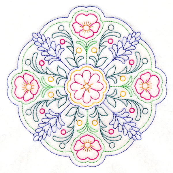 Summer Bouquet Medallion (Vintage) - Image 2