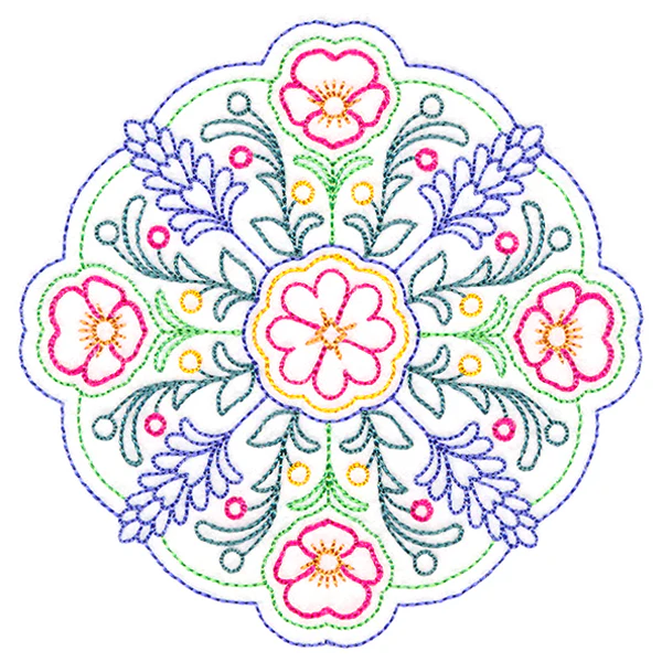 Summer Bouquet Medallion (Vintage) - Image 4