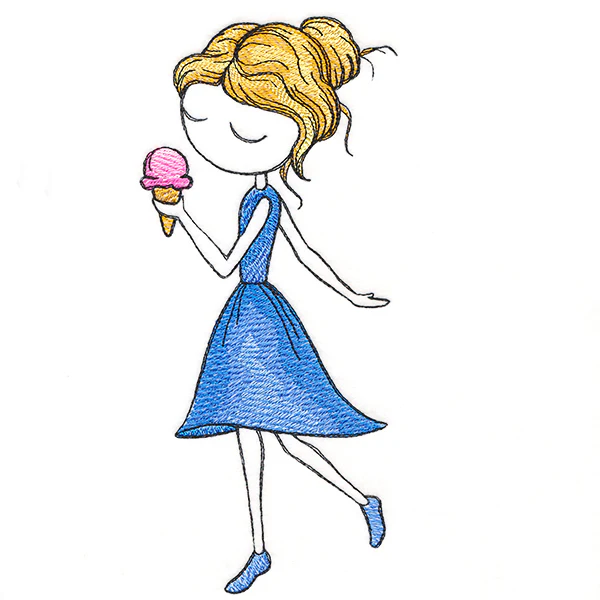 Summer Breeze Beauty with Ice Cream - Image 4