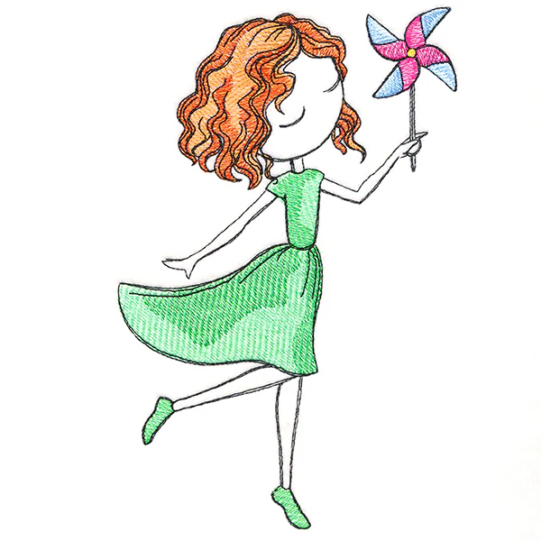 Summer Breeze Beauty with Pinwheel - Image 4