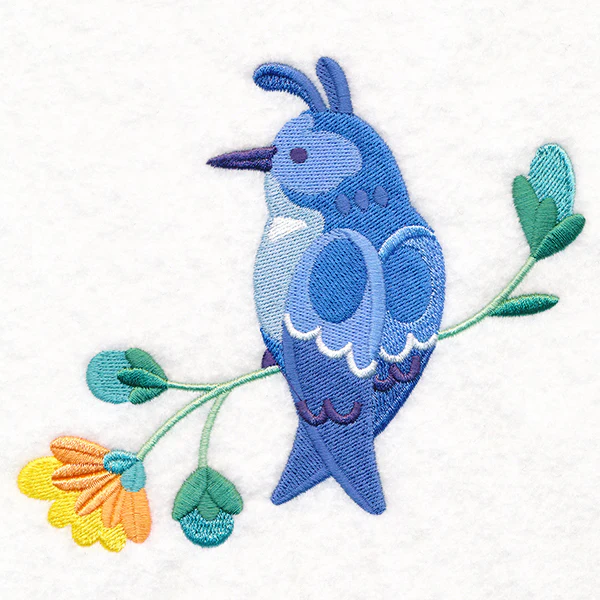 Summer Fun Bird and Flowers 1 - Image 5