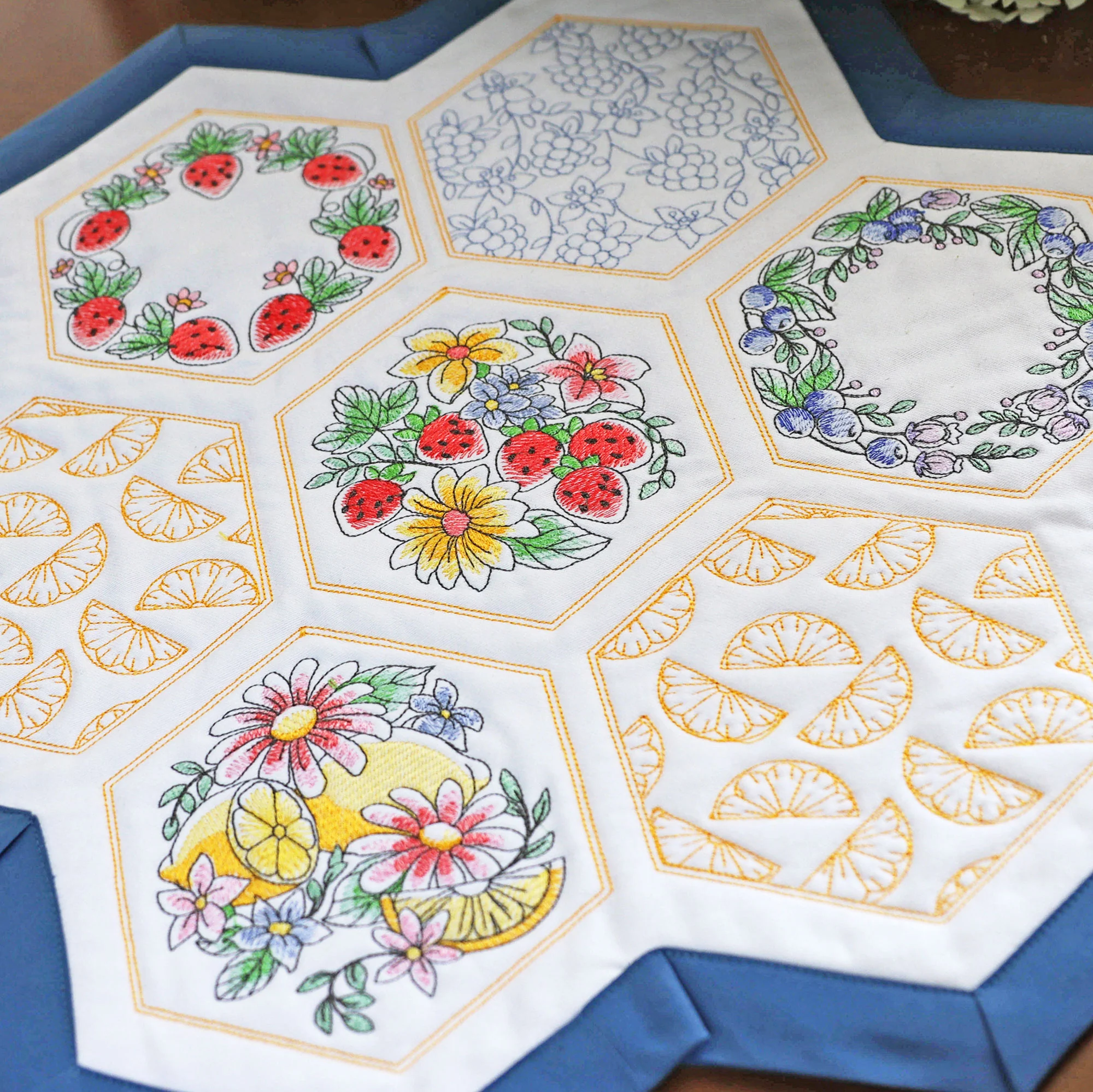 Sweet Fruit Quilt Hexagon Design Pack - Image 6