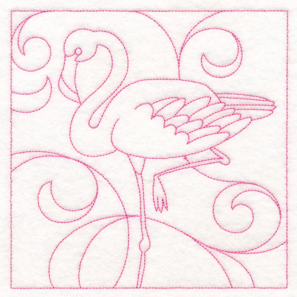 Summer Quilting - Flamingo (Double Run) - Image 3