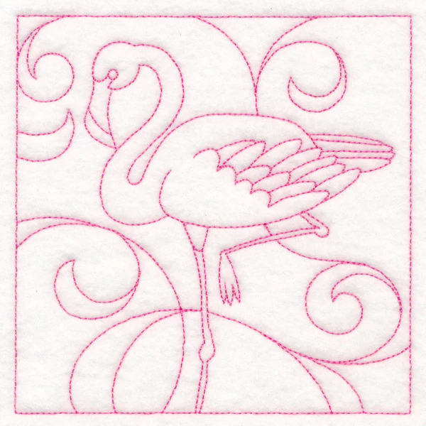 Summer Quilting - Flamingo (Double Run) - Image 4
