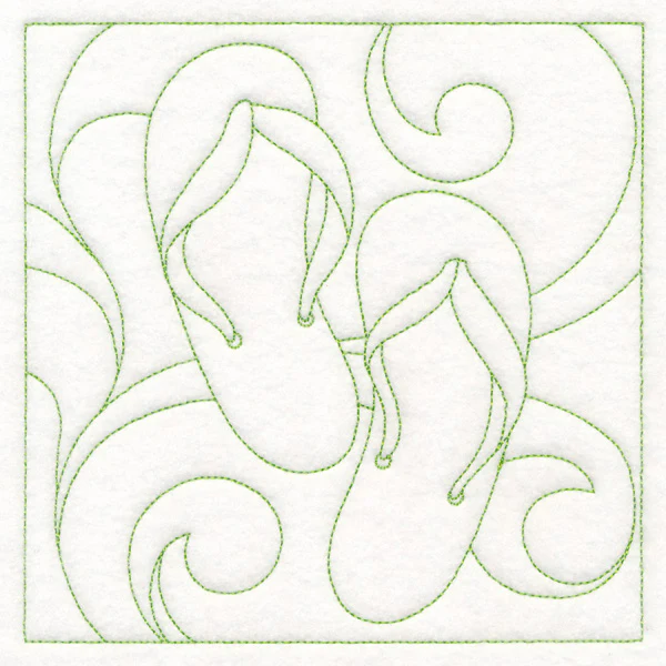 Summer Quilting - Flip-Flops (Double Run) - Image 3