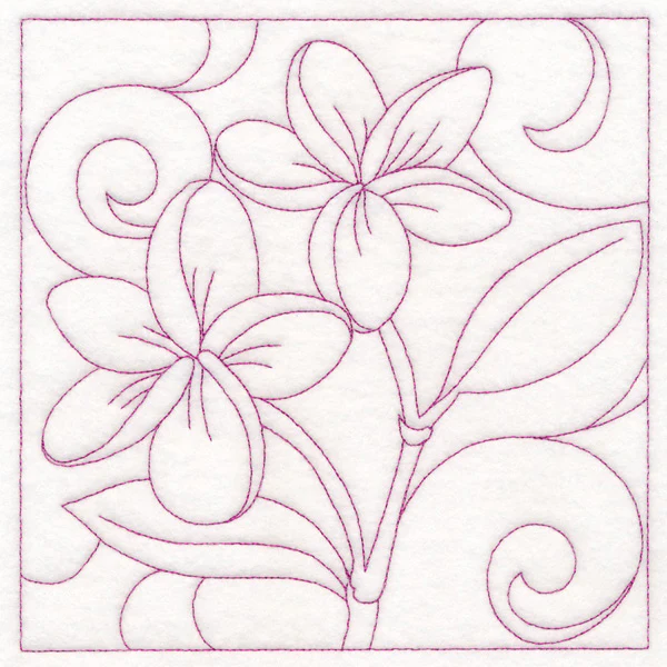 Summer Quilting - Frangipani (Double Run) - Image 2