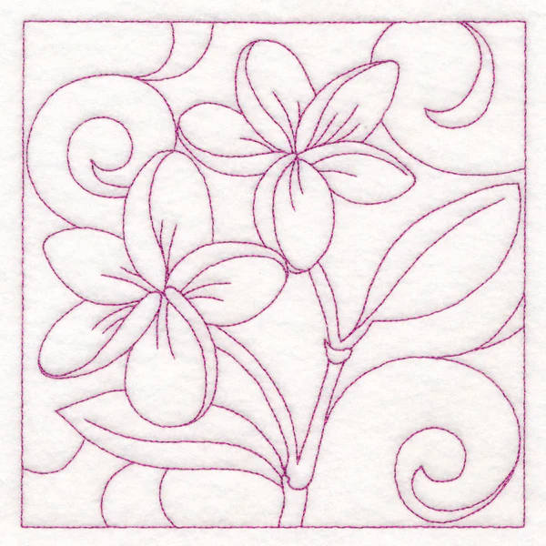 Summer Quilting - Frangipani (Double Run) - Image 3