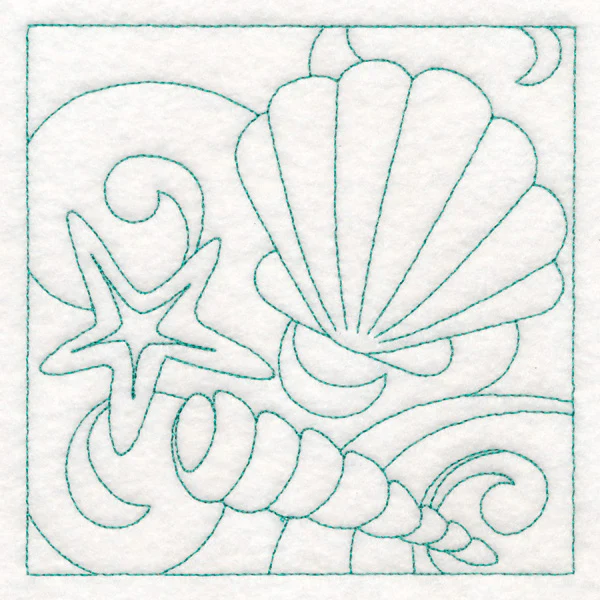 Summer Quilting - Seashells (Double Run) - Image 4