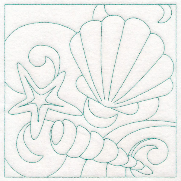 Summer Quilting - Seashells (Double Run) - Image 6