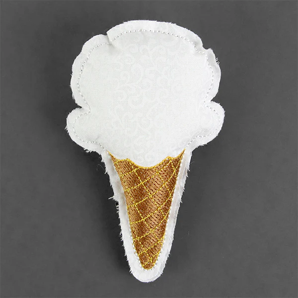 Summer Sweets - Ice Cream Cone Stuffie (In-the-Hoop) - Image 2