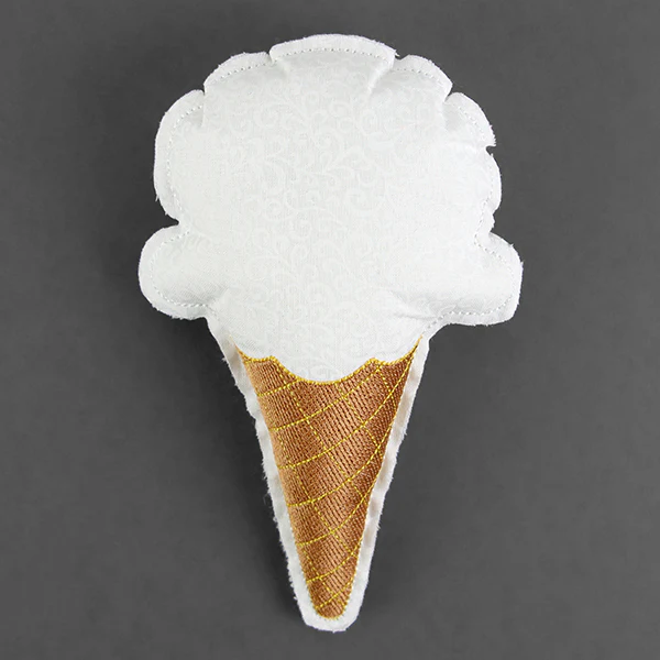 Summer Sweets - Ice Cream Cone Stuffie (In-the-Hoop) - Image 3