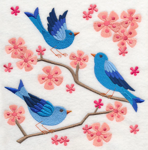 Summertime Bluebirds and Blooms 1 - Image 6