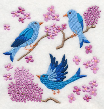 Summertime Bluebirds and Blooms 2 - Image 4