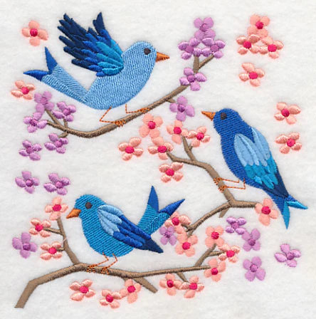 Summertime Bluebirds and Blooms 3 - Image 3