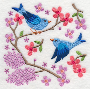 Summertime Bluebirds and Blooms 4 - Image 4