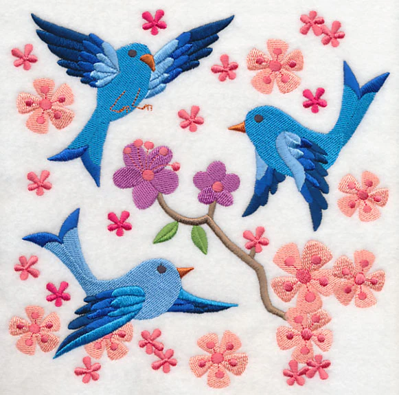 Summertime Bluebirds and Blooms 5 - Image 6