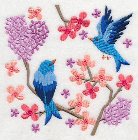 Summertime Bluebirds and Blooms 6 - Image 3