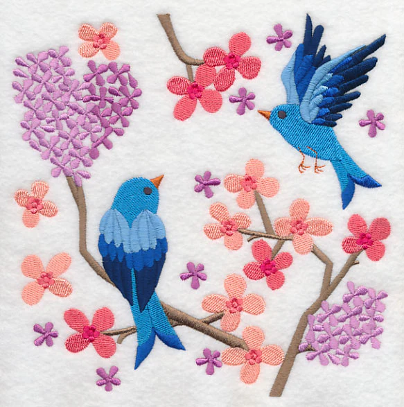 Summertime Bluebirds and Blooms 6 - Image 6