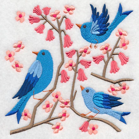 Summertime Bluebirds and Blooms 7 - Image 3