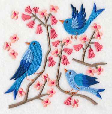 Summertime Bluebirds and Blooms 7 - Image 4