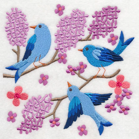 Summertime Bluebirds and Blooms 8 - Image 3