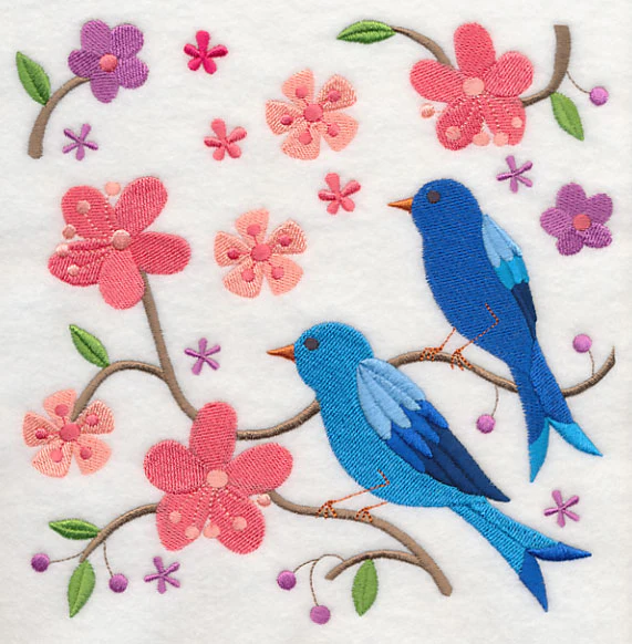 Summertime Bluebirds and Blooms 9