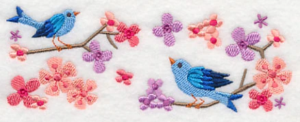 Summertime Bluebirds and Blooms Border - Image 3