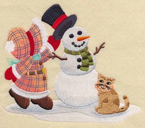 Sunbonnet Sue Builds a Snowman - Image 4