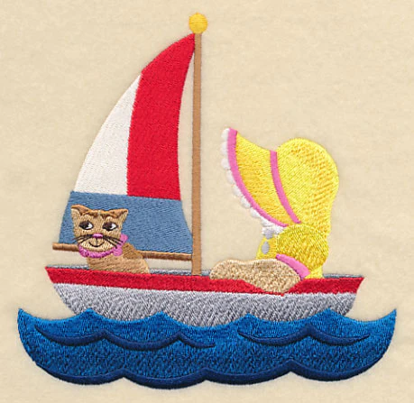 Sunbonnet Sue Sailing the Ocean Blue - Image 4