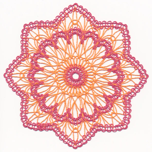 Sunburst Doily (Battenburg Lace)