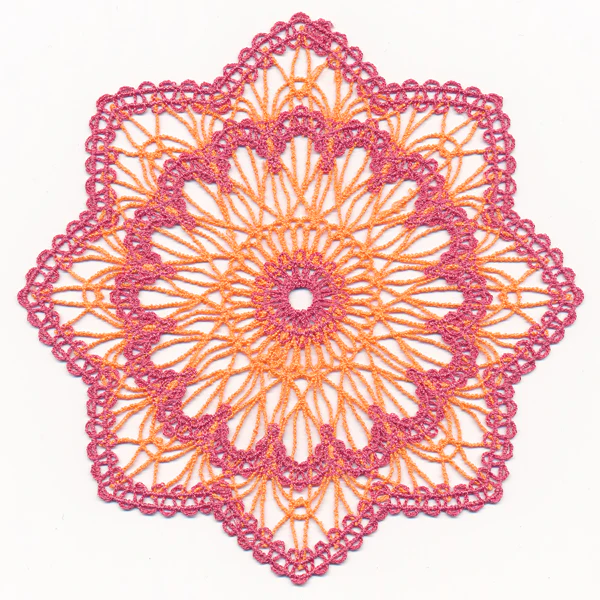 Sunburst Doily (Battenburg Lace) - Image 2