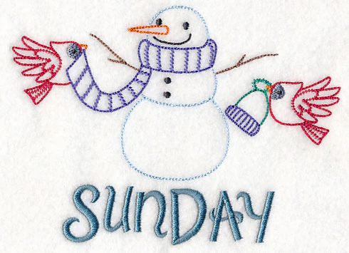 Sunday Snowman (Vintage) - Image 3
