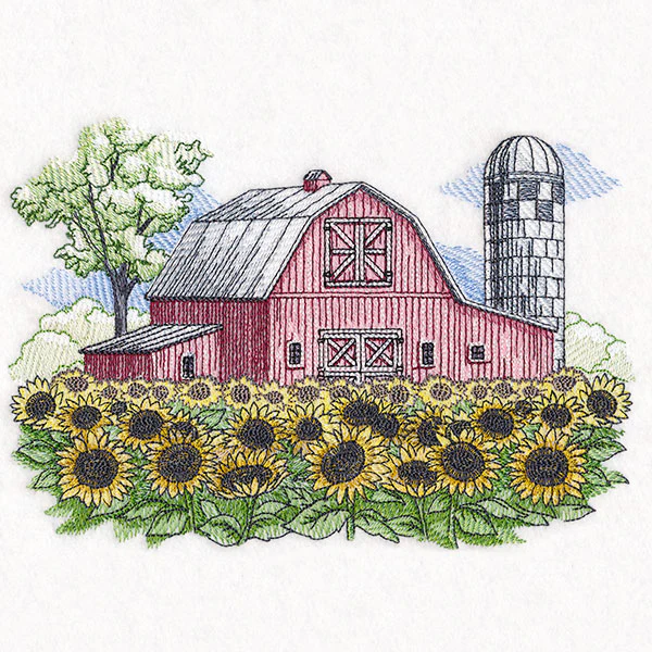 Sunflower Barn Scene - Image 2