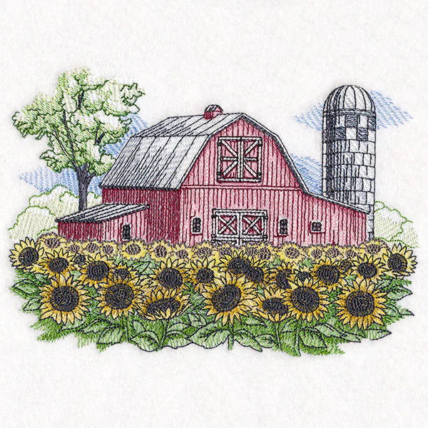 Sunflower Barn Scene - Image 3