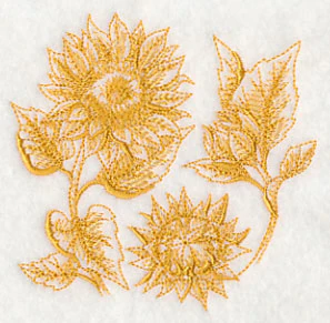 Sunflower Botanical (Toile) - Image 5