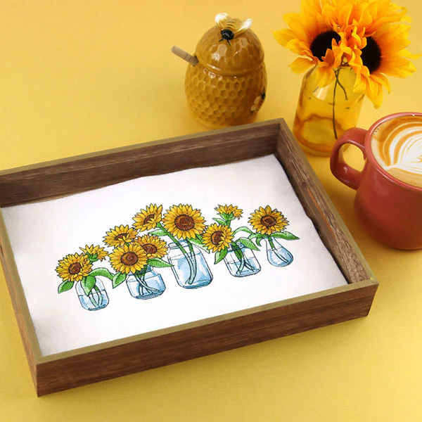 Sunflower Jar Bouquet Border - Image 4
