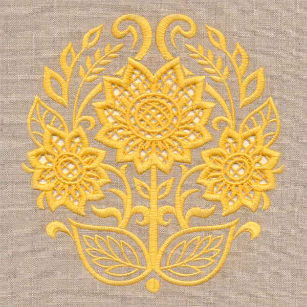 Sunflowers Feature (Cutwork)
