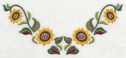 Sunflowers Neckline (V-Neck) - Image 2