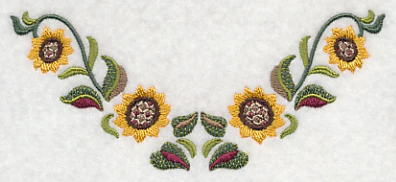 Sunflowers Neckline (V-Neck) - Image 3