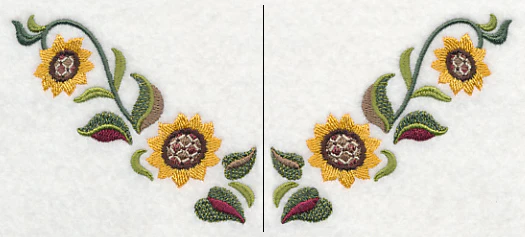 Sunflowers Neckline (V-Neck) (Split) - Image 2